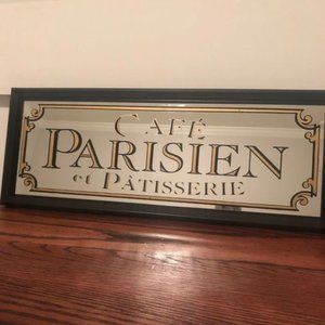 French Parisian Cafe Kitchen Sign Wall Art/Mirror
